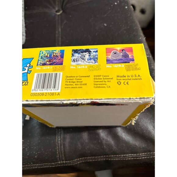 Schimmel 100 piece Glow in the dark snow leopard puzzle by Ceaco - Picture 5 of 5